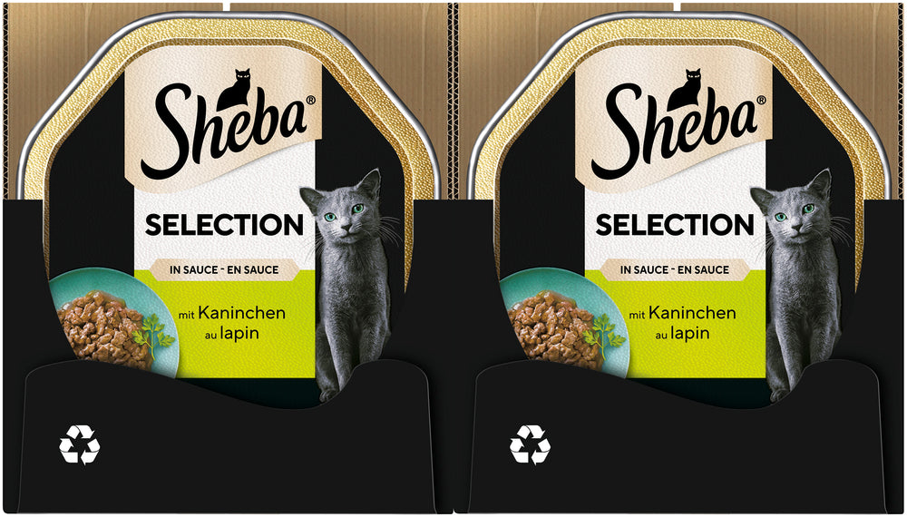 SHEBA® Selection Schale Kaninchen in Sauce 22x85g