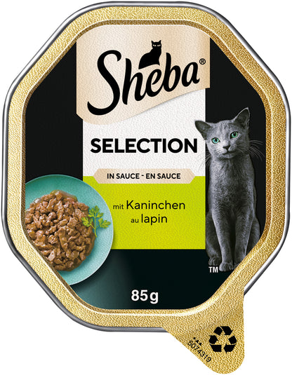 SHEBA® Selection Schale Kaninchen in Sauce 22x85g