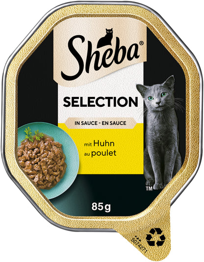 SHEBA® Selection Schale Hühnchen in Sauce 22x85g