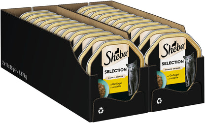 SHEBA® Selection Schale Geflügel in Sauce 22x85g