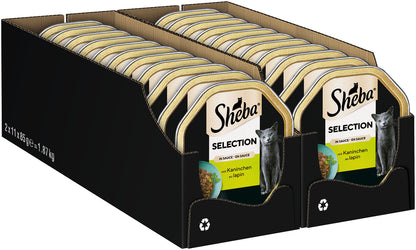 SHEBA® Selection Schale Kaninchen in Sauce 22x85g