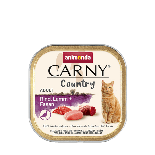 Carny Cat Country Rind+Lamm+Fasan 32x100g