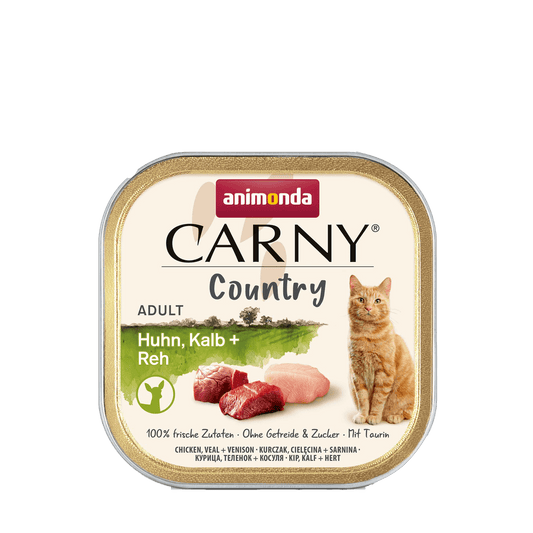 Carny Cat Country Huhn+Kalb+Reh 32*100g