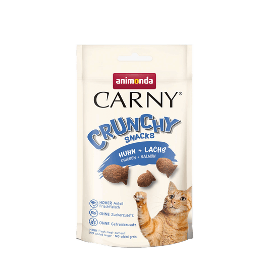 Animonda Cat Snack Carny Crunchy Huhn + Lachs 10x 50g