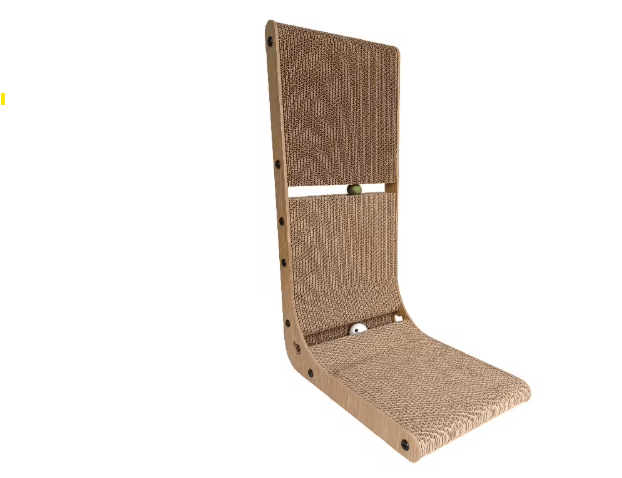 Katzen Kratzbrett Kurve – für Krallenpflege & Akrobatik – nachhaltiges Design