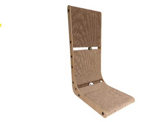 Katzen Kratzbrett Kurve – für Krallenpflege & Akrobatik – nachhaltiges Design